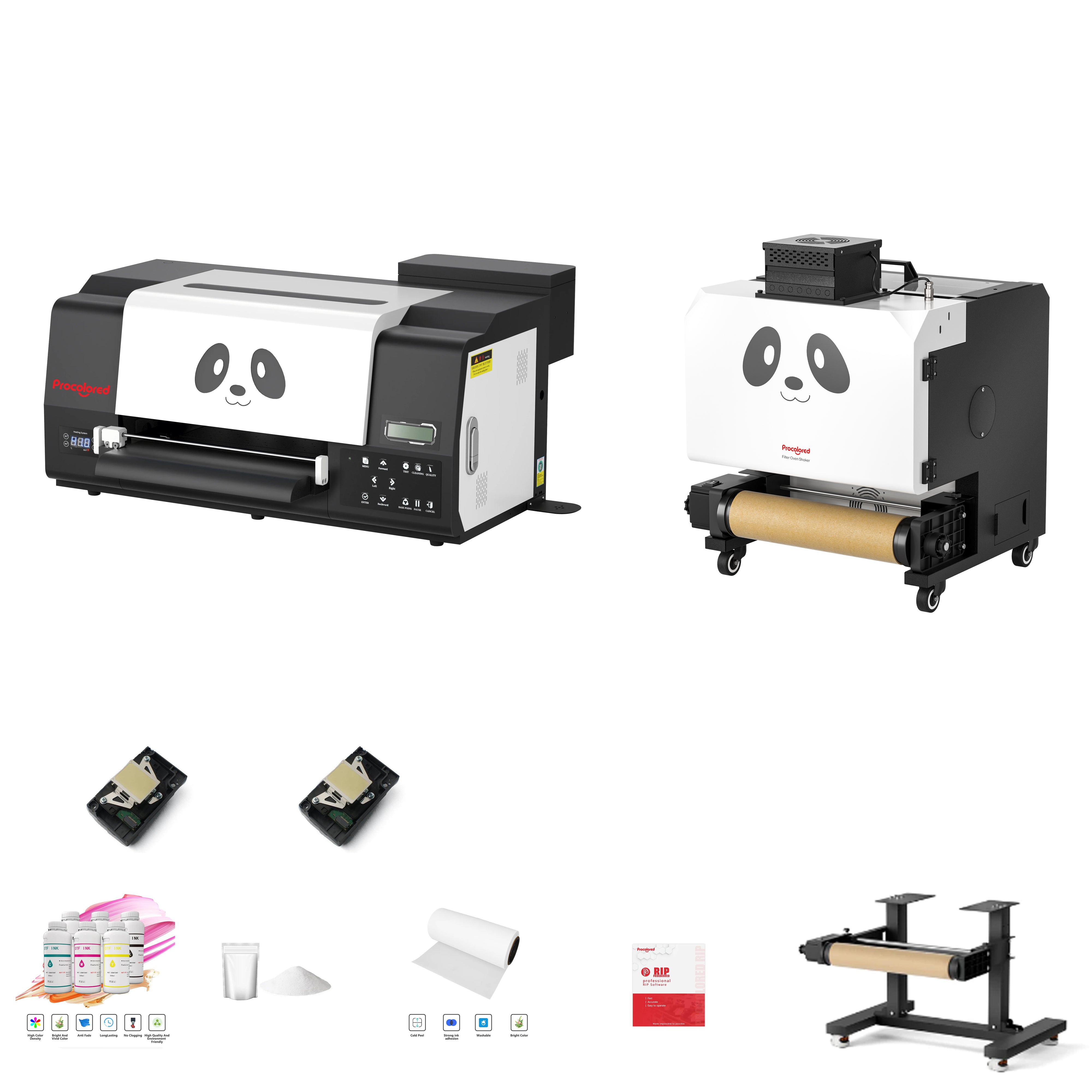 Procolored 13" Dual Heads DTF-PRO A3 DTF Printer+DJF+BK bundle