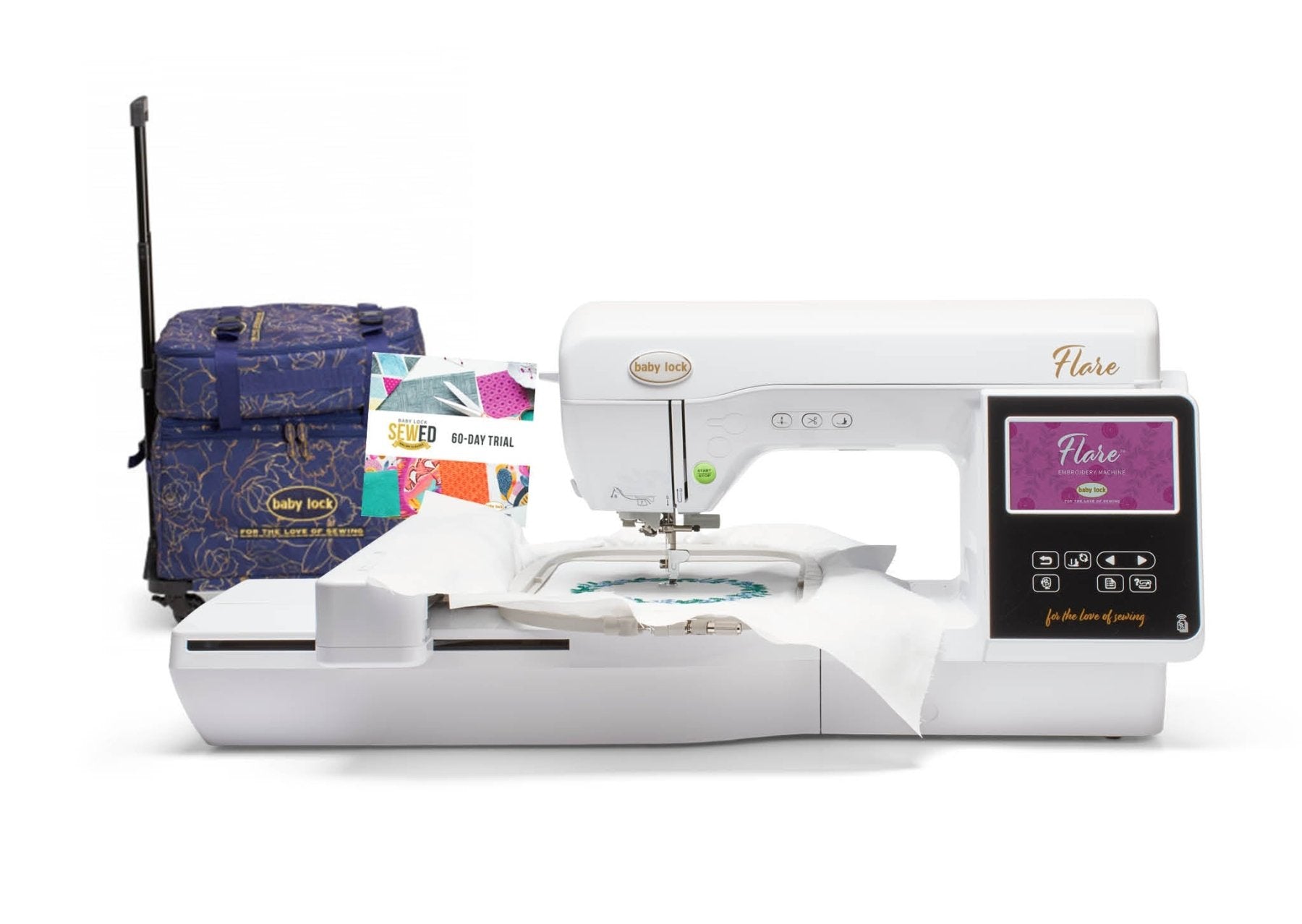 Baby Lock Flare Dedicated Embroidery Machine - with FREE Online Classes (BA-LOK60D)