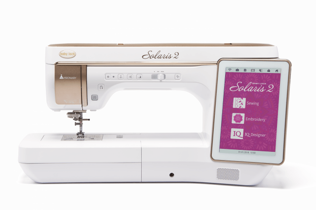 Baby Lock Solaris 2 Sewing, Quilting, & Embroidery Machine - with FREE Online Classes (BA-LOK60D)