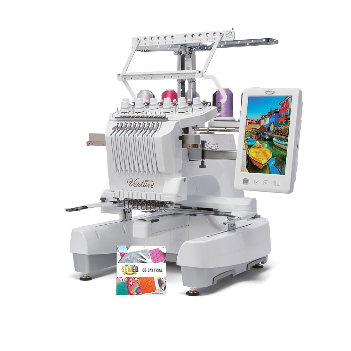 Baby Lock Venture 10 Needle Embroidery Machine - with FREE Online Classes (BA-LOK60D)