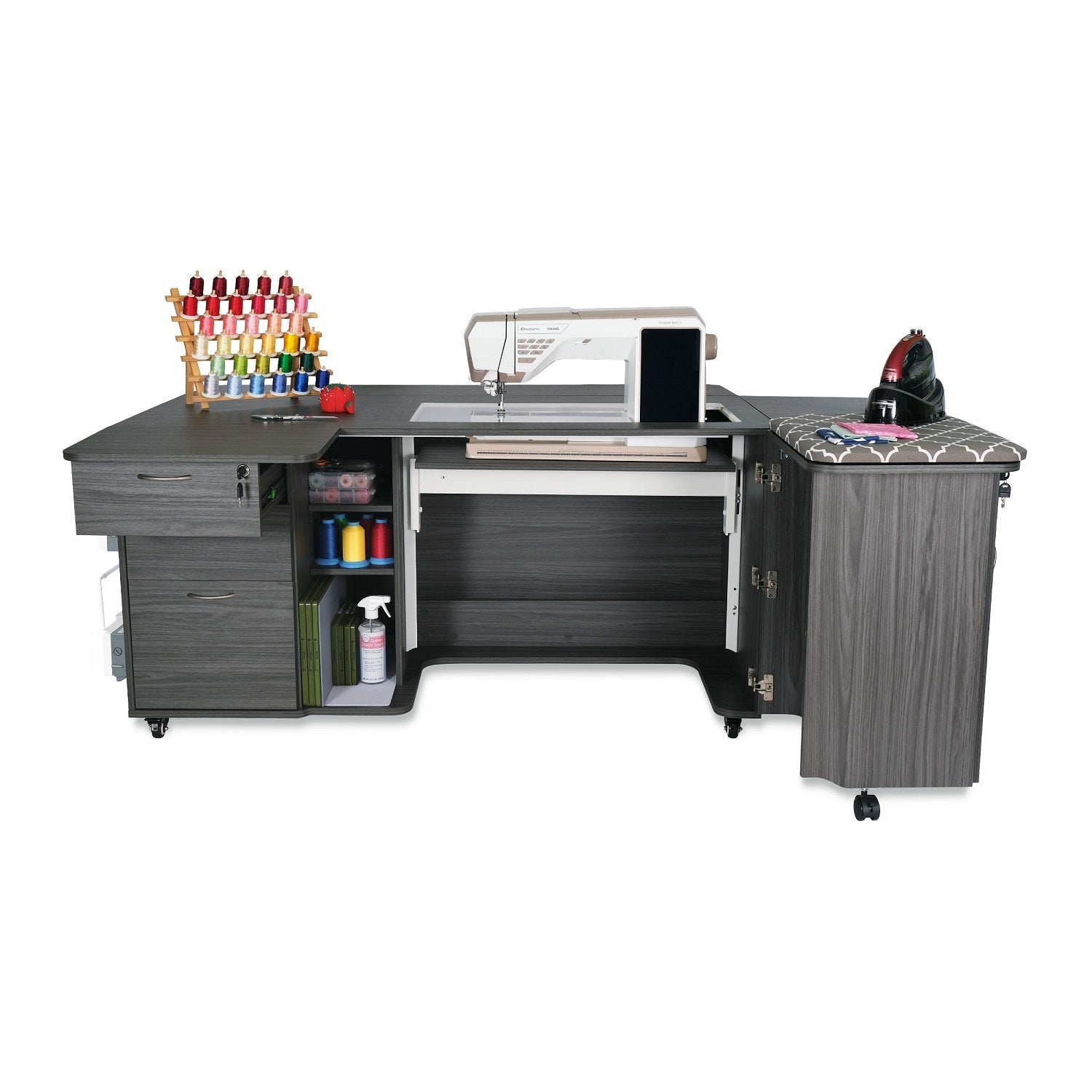 Kangaroo Sydney Sewing Cabinet with Hydraulic XL Lift