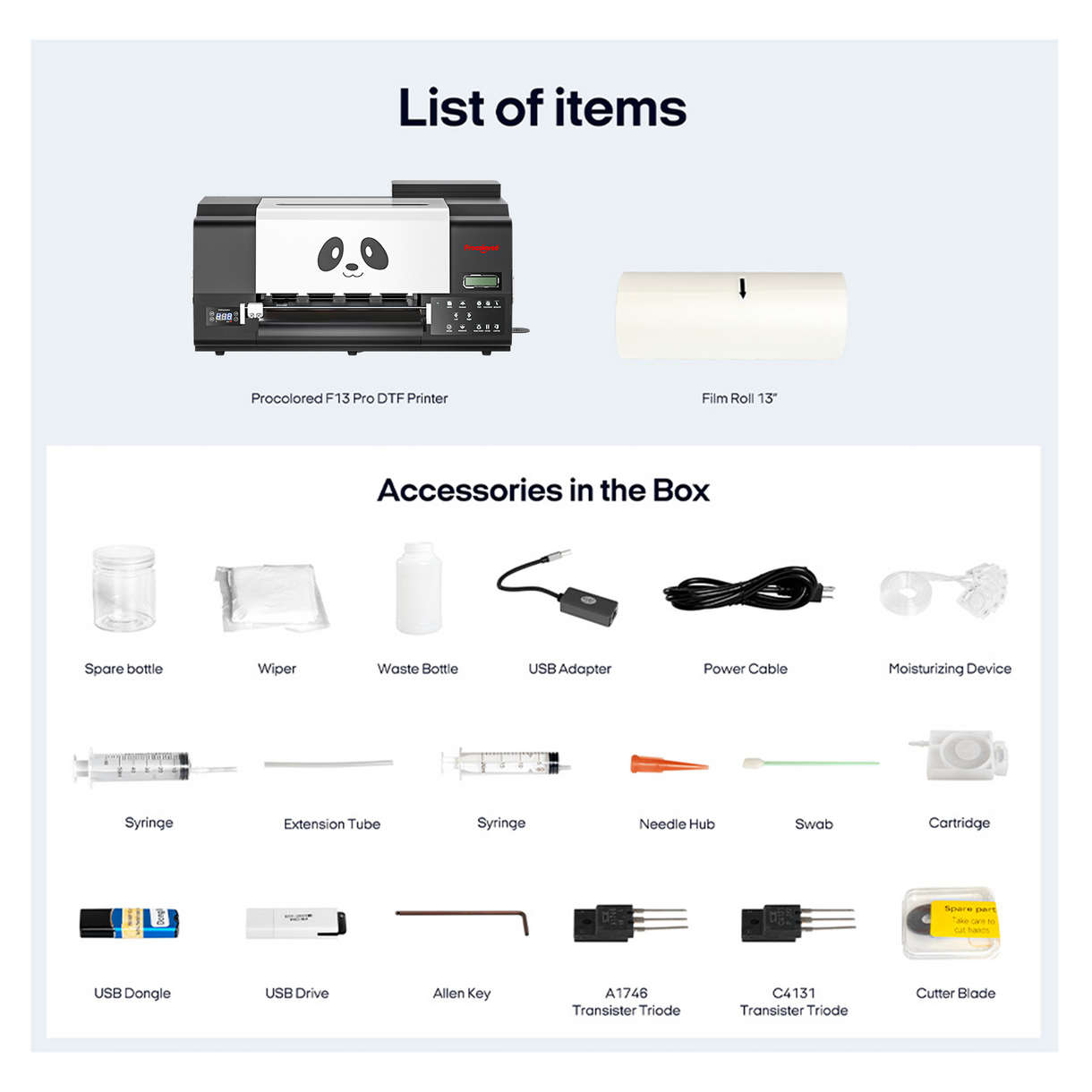 Procolored F13 Pro DTF A3 13’’’ dual XP600 + Oven